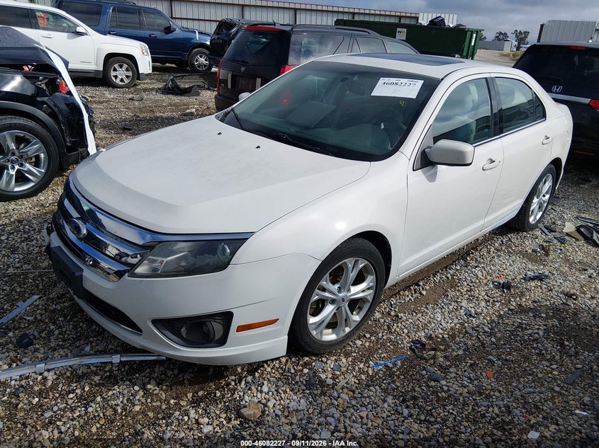 Vin: 3fahp0ha9cr130459, lot: 46581774, ford fusion se 20122