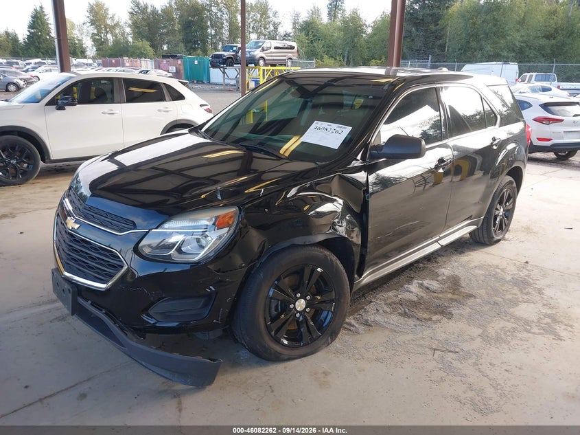 Vin: 2gnfleek3g6111921, lot: 46581809, chevrolet equinox ls 20162