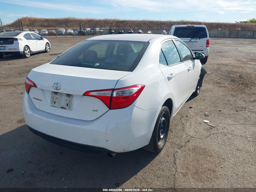 Vin: 5yfburhe4fp209242, lot: 46581843, toyota corolla le 20154