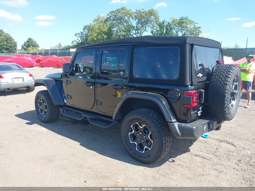 Vin: 1c4jjxr62pw516644, lot: 46581896, jeep wrangler 4xe rubicon 4x4 20233