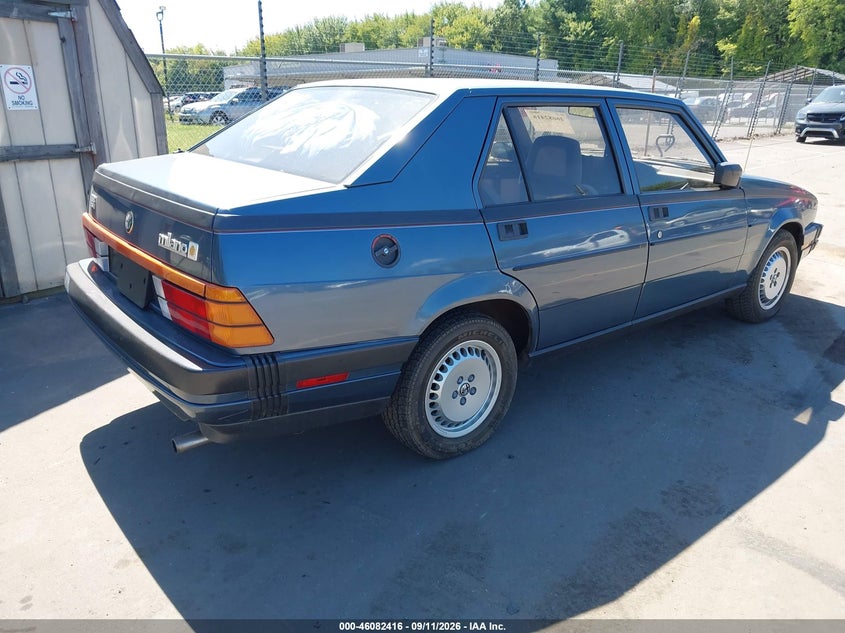ALFA-ROMEO MILANO 1987 VIN ZARDA1168H1052575