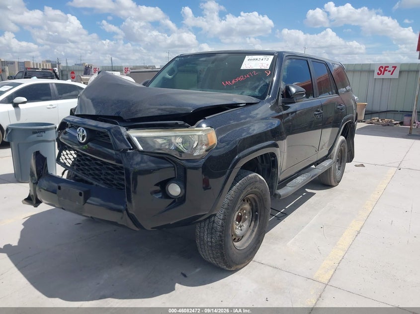 Vin: jtezu5jr3g5138470, lot: 46582019, toyota 4runner sr5 premium 20162