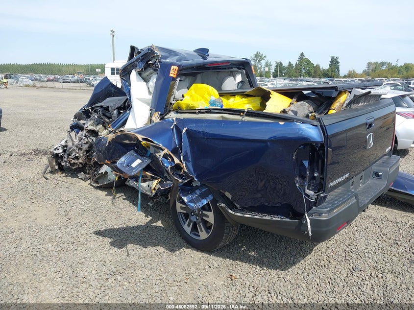 Vin: 5fpyk3f61jb006183, lot: 46582139, honda ridgeline rtl-t 20183