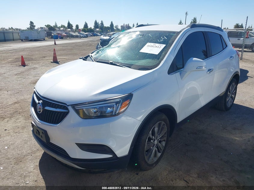 Vin: kl4cjasb9kb881958, lot: 46582359, buick encore fwd preferred 20192