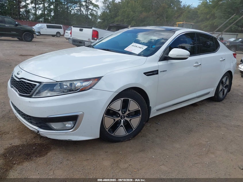 Vin: knagm4ad6d5045459, lot: 46582432, kia optima hybrid ex 20132