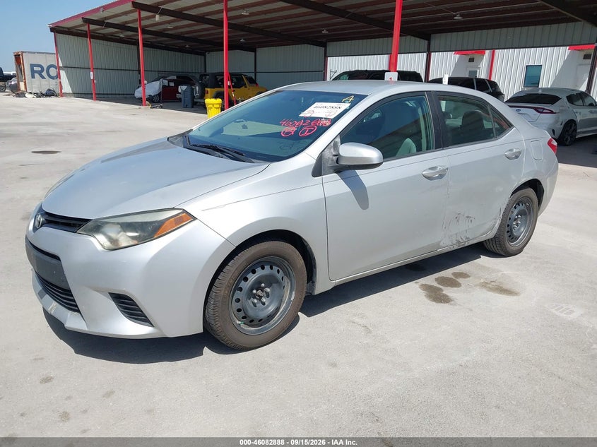 Vin: 5yfburhe4ep091871, lot: 46582435, toyota corolla le 20142