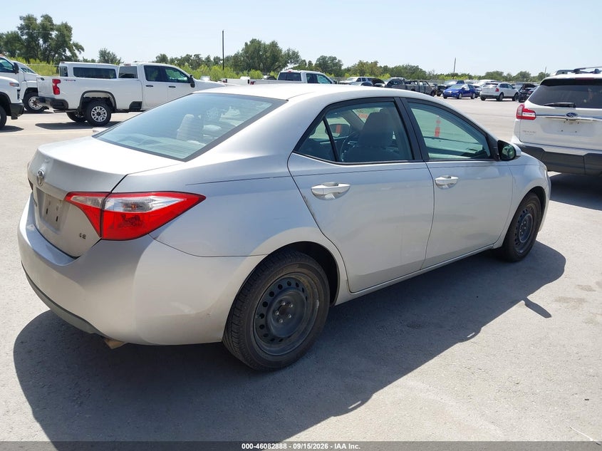 Vin: 5yfburhe4ep091871, lot: 46582435, toyota corolla le 20144