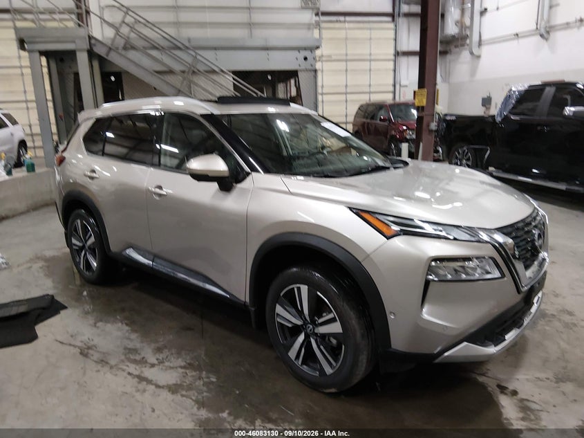 Vin: jn8bt3dd8pw321584, lot: 46582677, nissan rogue platinum intelligent awd 20231