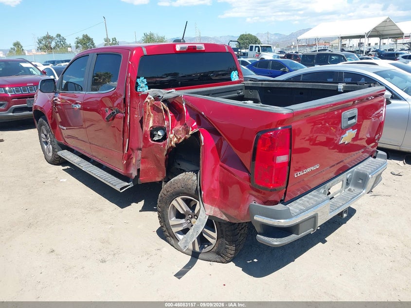 Vin: 1gcgsbe39f1195591, lot: 46582704, chevrolet colorado lt 20153