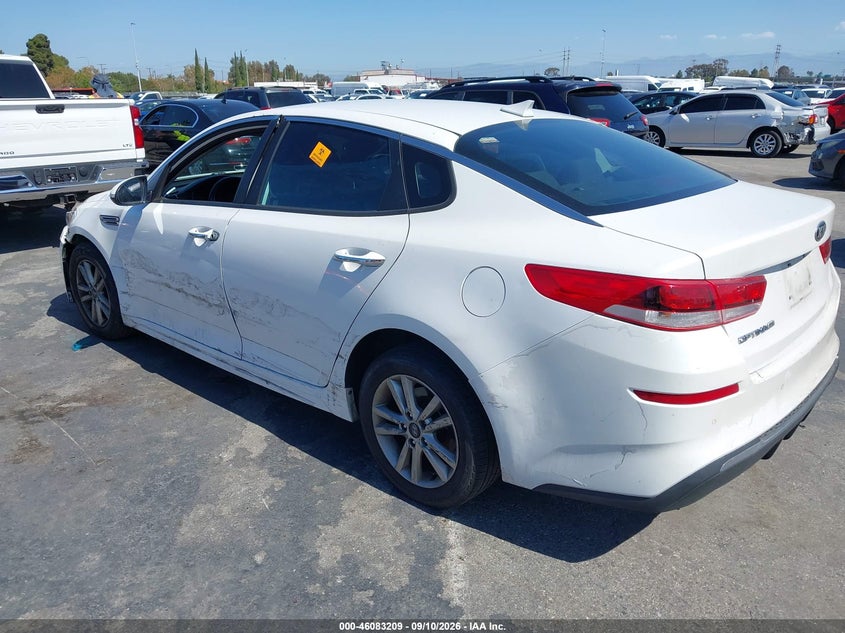 Vin: 5xxgt4l39kg333849, lot: 46582756, kia optima lx 20193