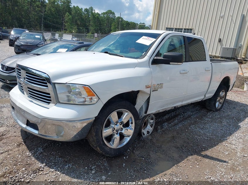 Vin: 1c6rr6tt1ks653604, lot: 46582760, ram 1500 classic big horn  4x2 6'4 box 20192