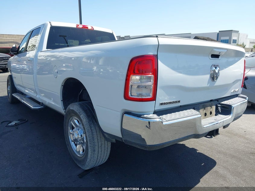 Vin: 3c6ur5jl5ng247134, lot: 46582769, ram 2500 big horn  4x4 8' box 20223