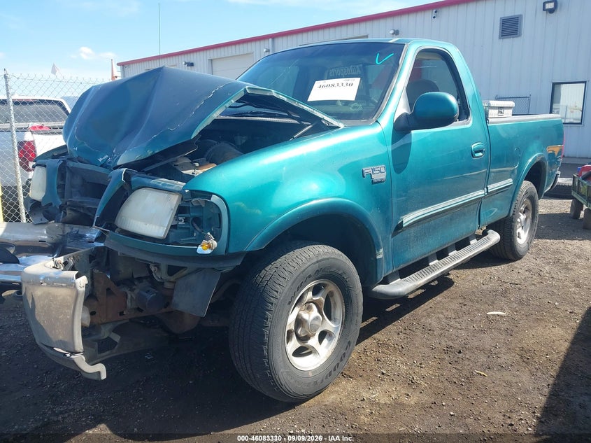 1998 Ford F-150 Lariat/Standard/Xl/Xlt, Front End, IAAI, VIN 1FTZF1869WNA22854 — photo 2