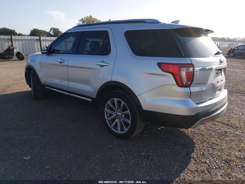 Vin: 1fm5k7f86hgc69477, lot: 46582879, ford explorer limited 20173