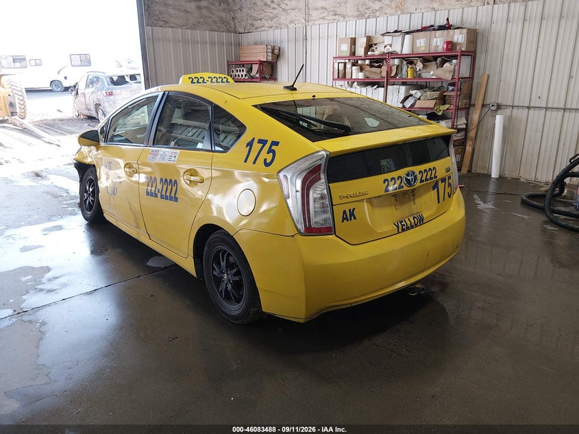 Vin: jtdkn3du9c1614097, lot: 46583035, toyota prius four 20123