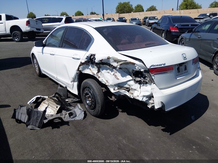 Vin: 1hgcp2f46ca121386, lot: 46583055, honda accord 2.4 lx-p 20123