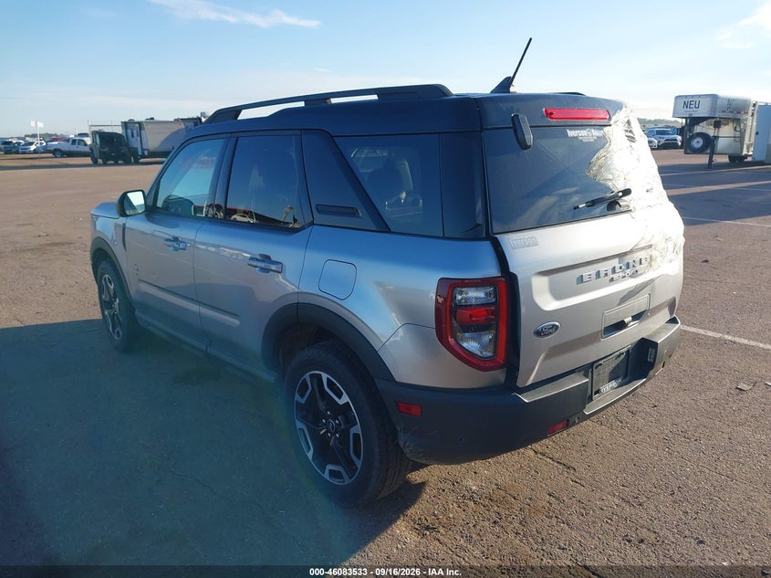 Vin: 3fmcr9c68mra58768, lot: 46583080, ford bronco sport outer banks 20213