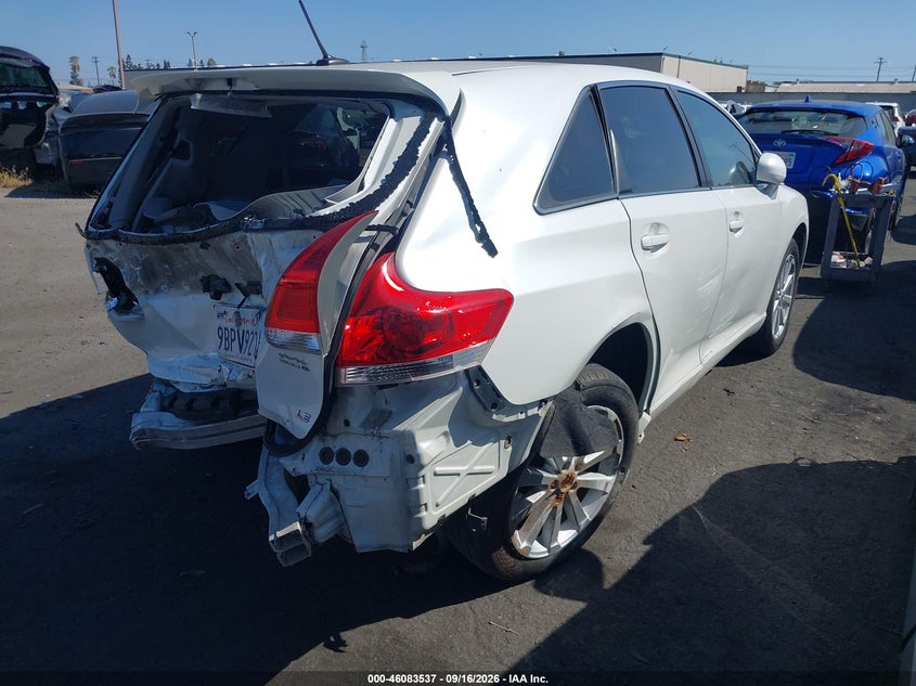 Vin: 4t3za3bb1cu058106, lot: 46583084, toyota venza le 20124