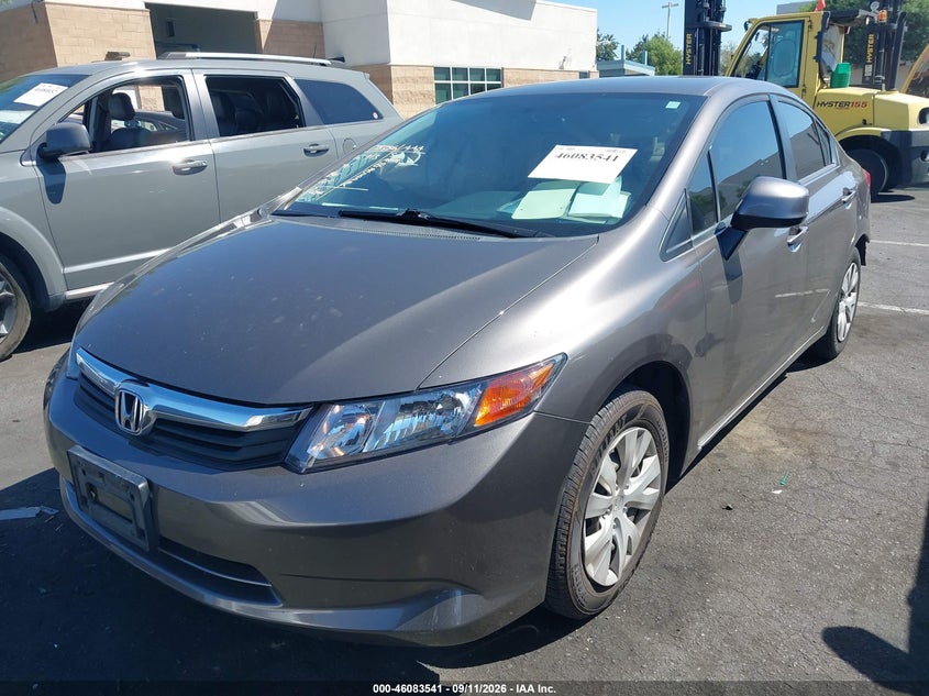 Vin: 19xfb2f56ce352546, lot: 46583088, honda civic lx 20122