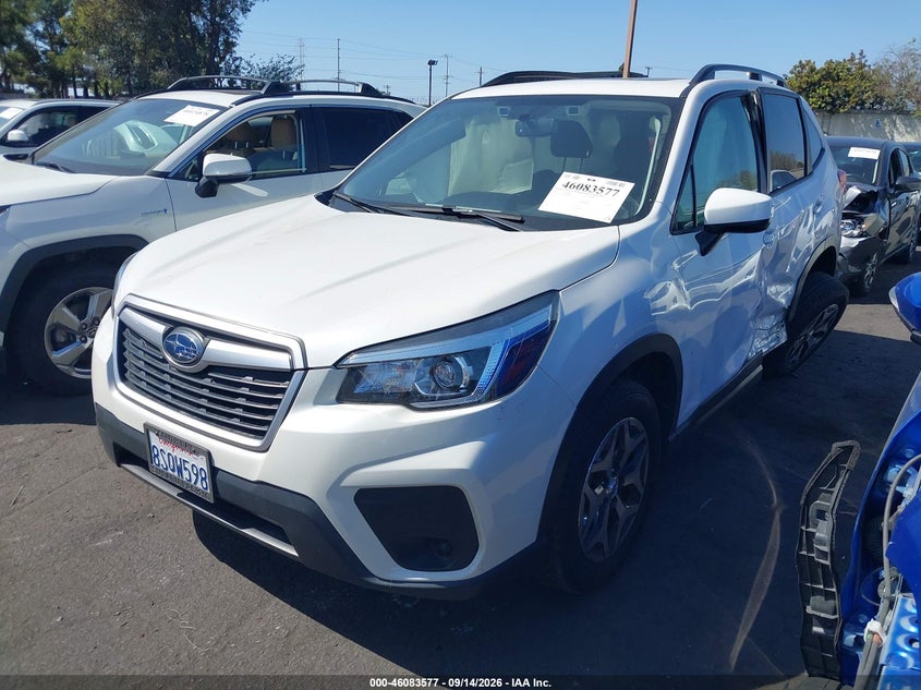 Vin: jf2skagc6lh600778, lot: 46583124, subaru forester premium 20202