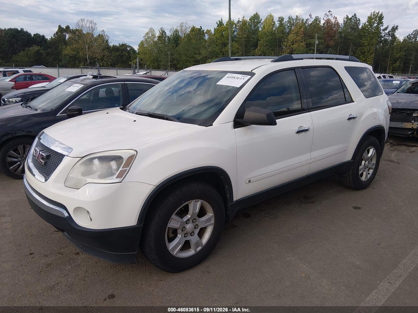 Vin: 1gklrled0aj138895, lot: 46583162, gmc acadia sle 20102