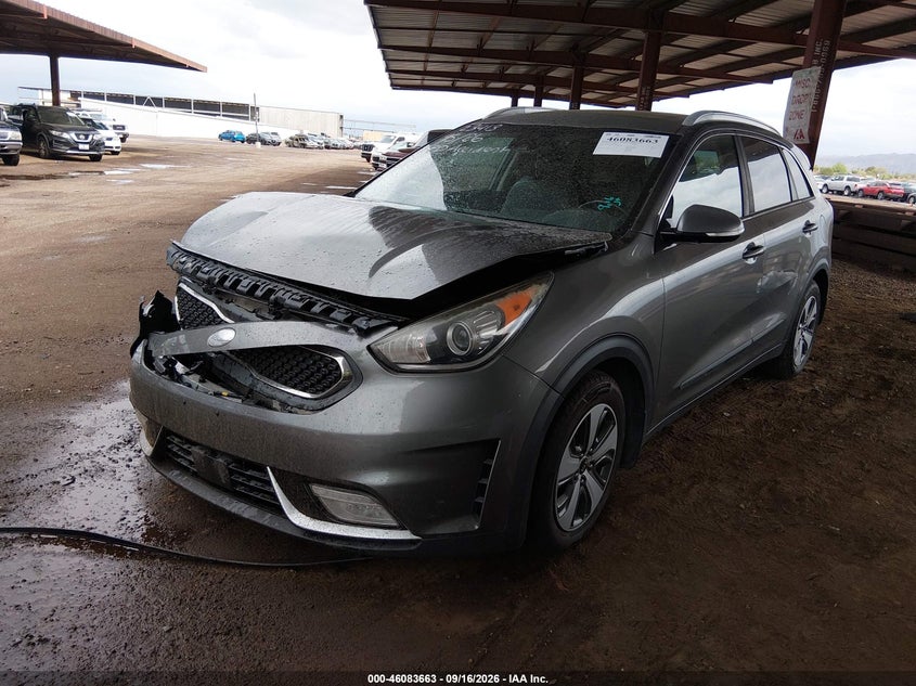 Vin: kndcc3lc8h5088273, lot: 46583210, kia niro ex 20172