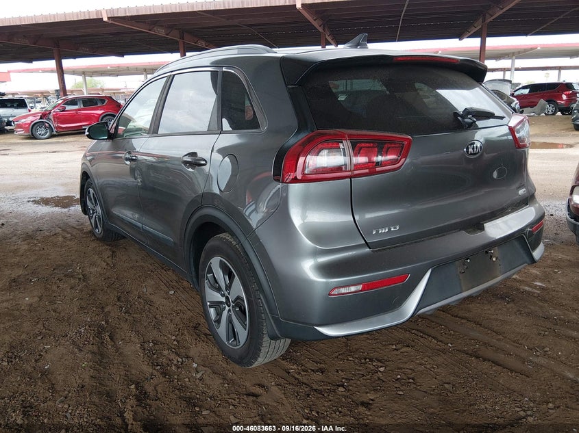 Vin: kndcc3lc8h5088273, lot: 46583210, kia niro ex 20173