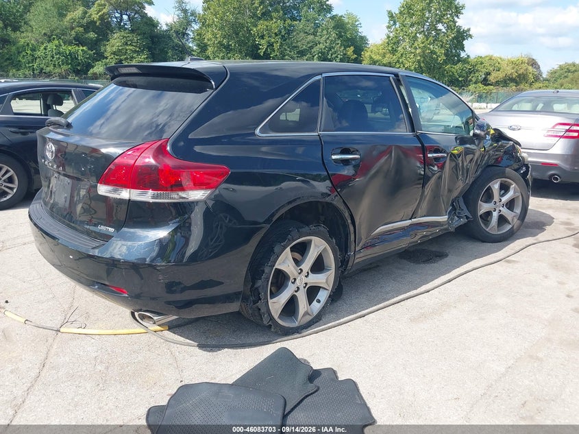 Vin: 4t3zk3bb6du058553, lot: 46583250, toyota venza limited v6 20134