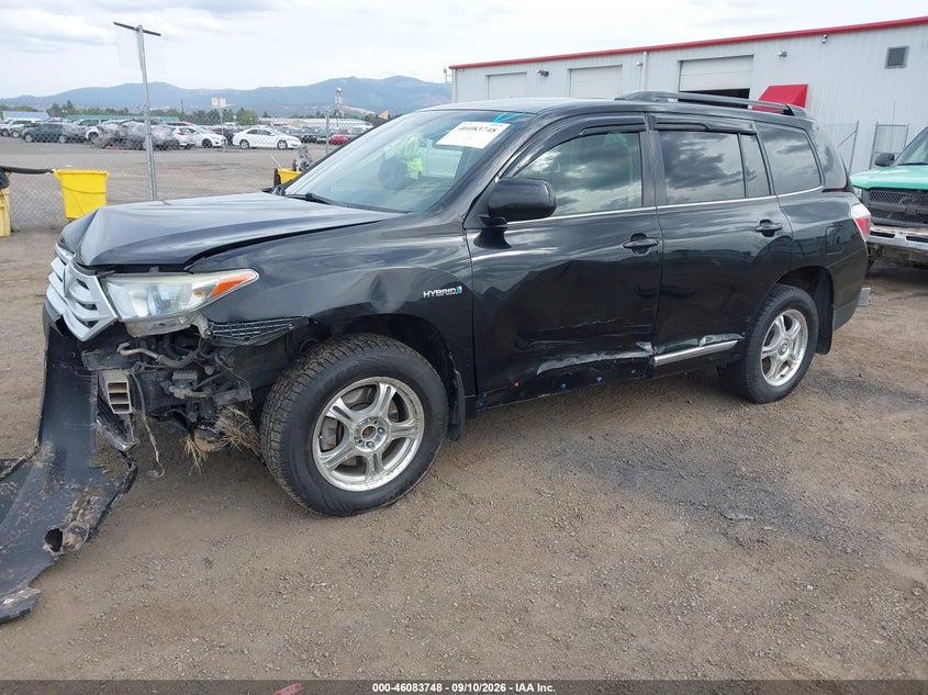 Vin: jtebc3eh2d2016125, lot: 46583295, toyota highlander hybrid base v6 20132