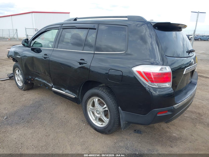 Vin: jtebc3eh2d2016125, lot: 46583295, toyota highlander hybrid base v6 20133