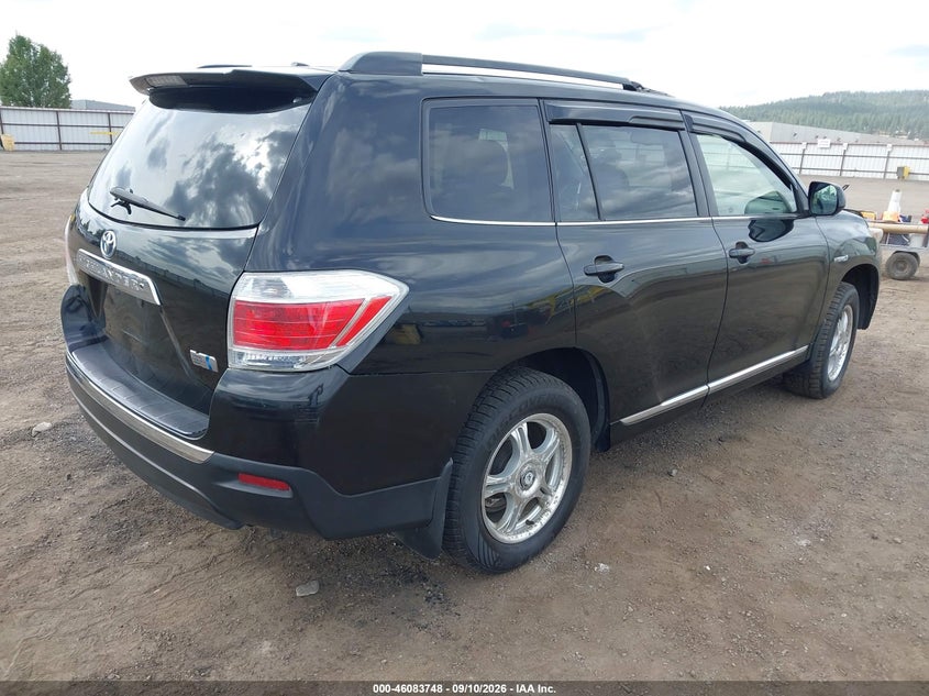 Vin: jtebc3eh2d2016125, lot: 46583295, toyota highlander hybrid base v6 20134