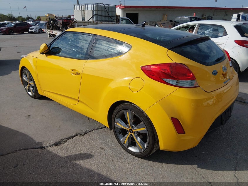 Vin: kmhtc6ad8gu253221, lot: 46583301, hyundai veloster 20163