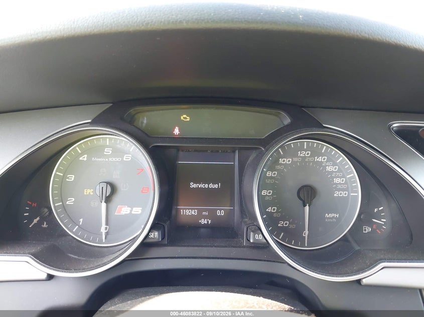 2009 AUDI S5 auction photo 7