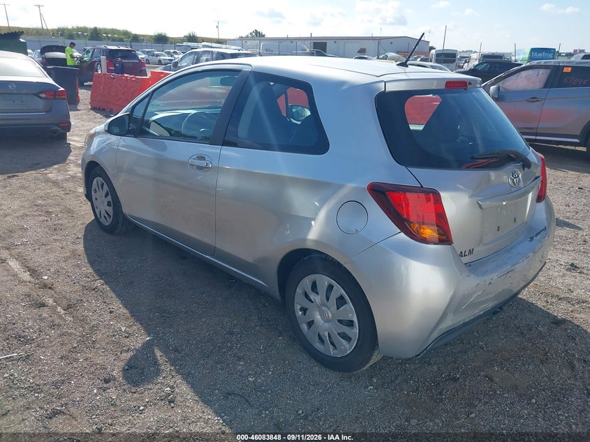 Vin: vnkjtud35fa029835, lot: 46583395, toyota yaris l 20153
