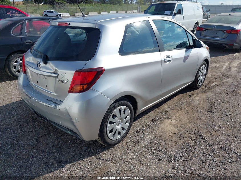 Vin: vnkjtud35fa029835, lot: 46583395, toyota yaris l 20154