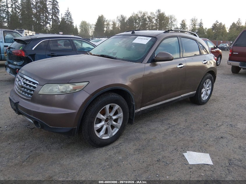 INFINITI FX35 2006 VIN JNRAS08W16X200912
