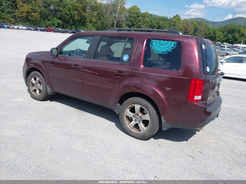 2012 HONDA PILOT auction photo 3