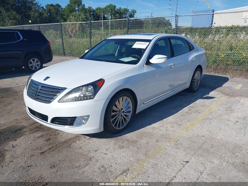 Vin: kmhgh4jh5eu085691, lot: 46583572, hyundai equus signature 20142