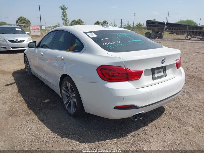Vin: wba4j1c50kbm16307, lot: 46583615, bmw 430i gran coupe 20193
