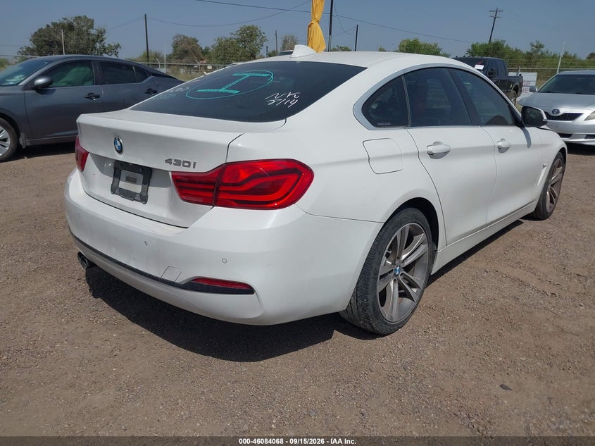 Vin: wba4j1c50kbm16307, lot: 46583615, bmw 430i gran coupe 20194