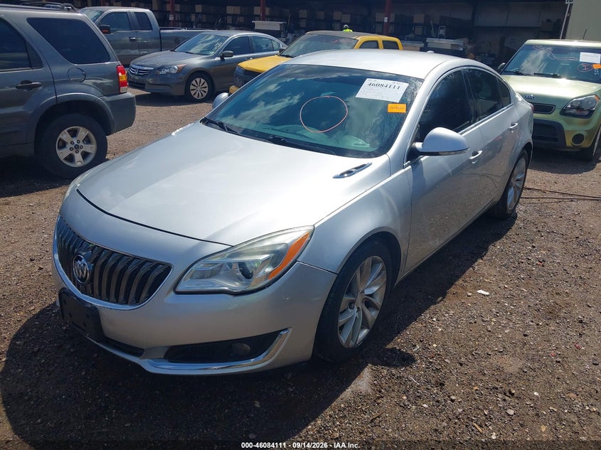 Vin: 2g4gk5exxf9294268, lot: 46583658, buick regal turbo 20152