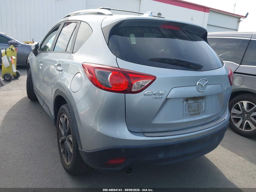 Vin: jm3ke4dy8g0614779, lot: 46583690, mazda cx-5 grand touring 20163