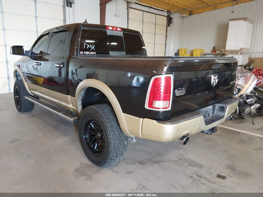 Vin: 1c6rr7pm4fs631675, lot: 46583810, ram 1500 laramie longhorn 20153