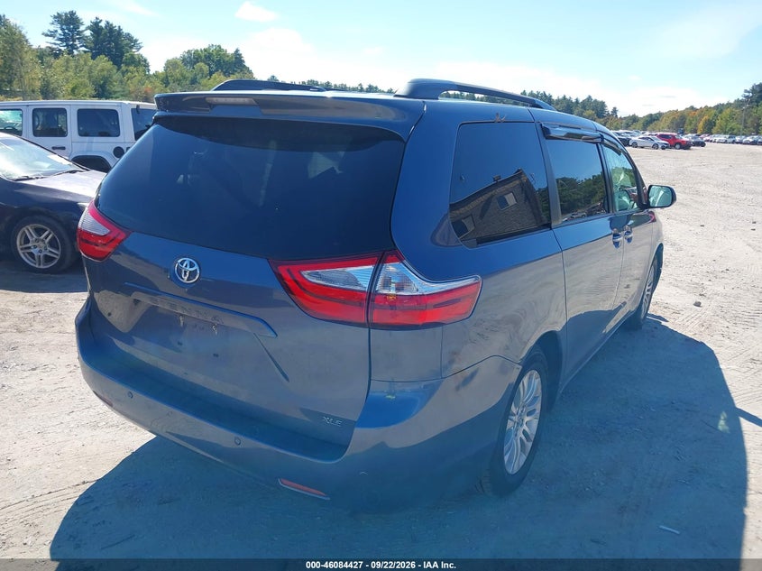 Vin: 5tdyk3dc2gs739266, lot: 46584024, toyota sienna xle 8 passenger 20164