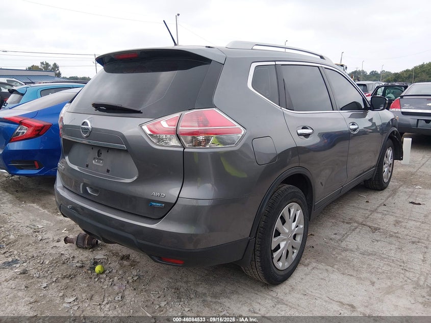Vin: 5n1at2mv5ec819522, lot: 46584130, nissan rogue s/sl/sv 20144