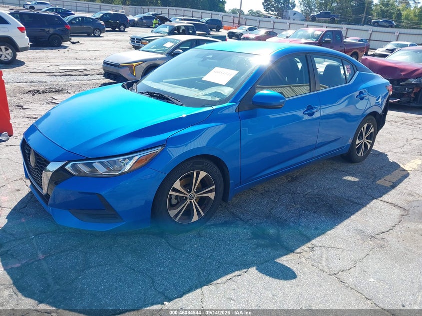 Vin: 3n1ab8cv0ly225357, lot: 46584141, nissan sentra sv xtronic cvt 20202
