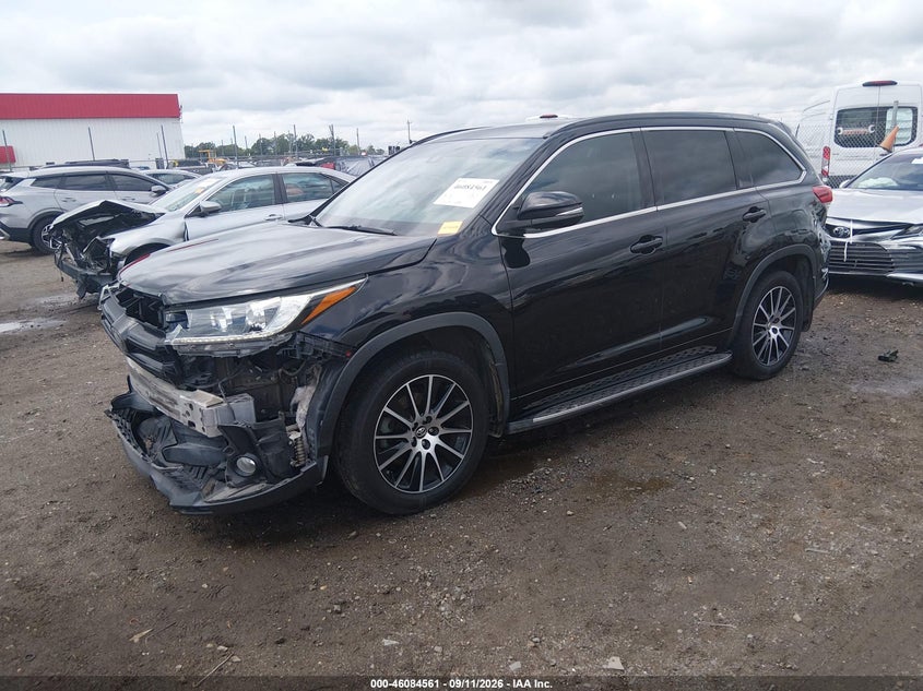 Vin: 5tdkzrfh5hs188815, lot: 46584158, toyota highlander se 20172