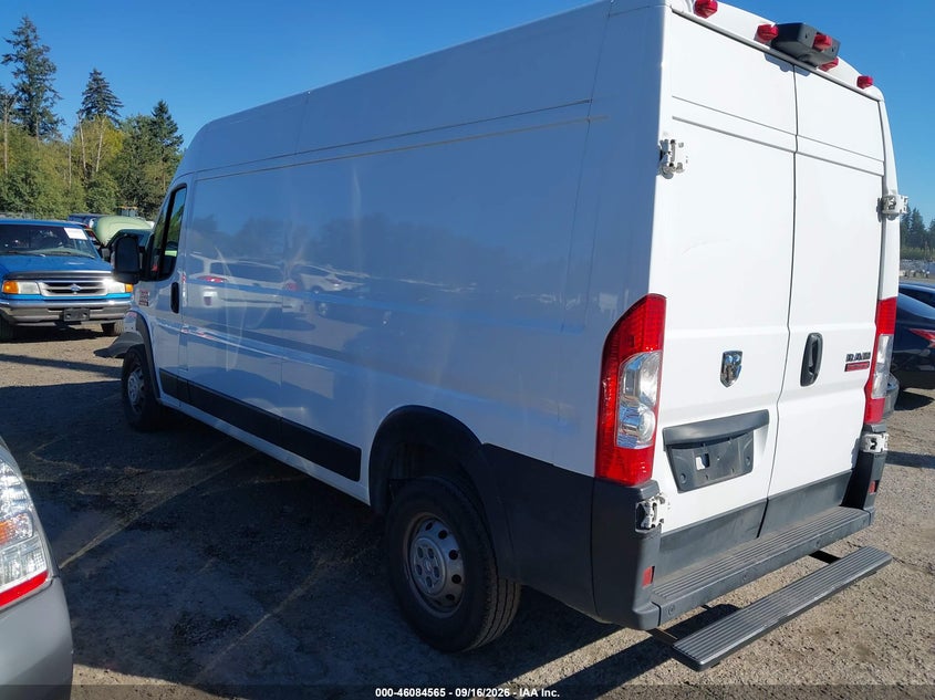 Vin: 3c6lrvdg4me565430, lot: 46584162, ram promaster 2500 high roof 159 wb 20213