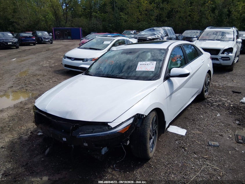 Vin: kmhln4dj1ru105043, lot: 46584170, hyundai elantra hybrid limited 20242