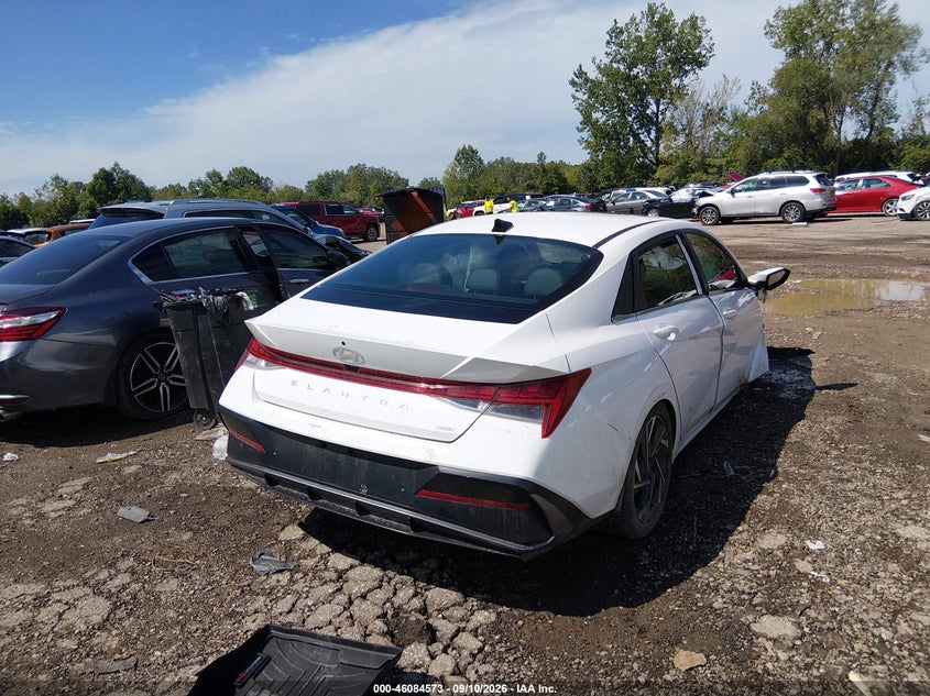 Vin: kmhln4dj1ru105043, lot: 46584170, hyundai elantra hybrid limited 20244